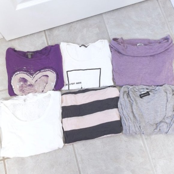 4 Top Bundle Short Sleeve Long Sleeve Cardigan (Size Small) - Picture 2 of 3